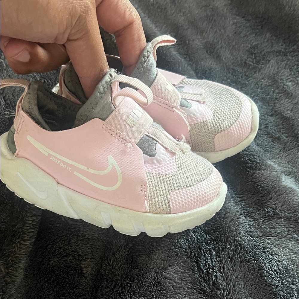 Nike Kids Pink and Gray Sneakers
